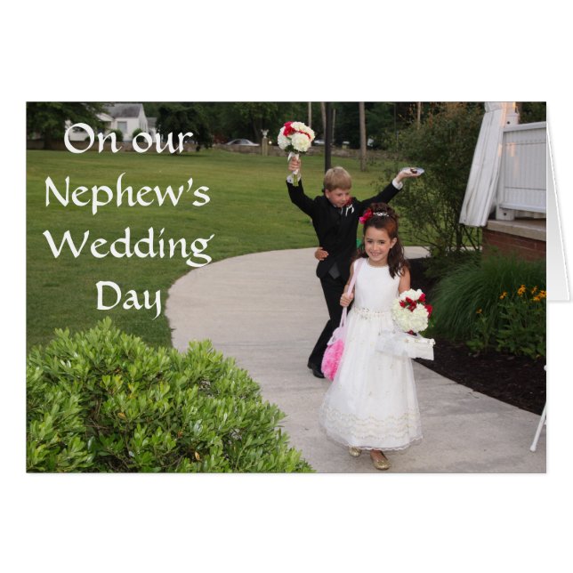 ON OUR NEPHEW'S WEDDING DAY CARDS (Front Horizontal)