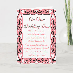 On Our Wedding Day: End Upon End Card