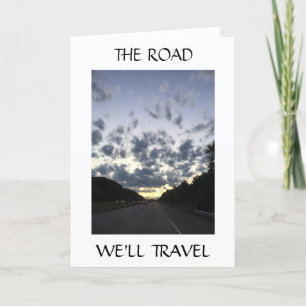 ON OUR WEDDING DAY-THE ROAD WE'LL TRAVEL CARD