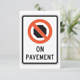 On Pavement Sign Invitations