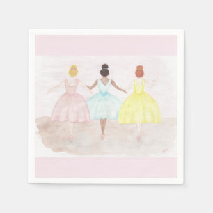 On Point Ballet Dancers Napkins