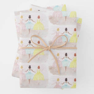 On Point Ballet Dancers Wrapping Paper Sheets