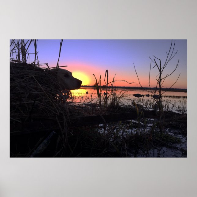 On Point in the Arkansas Duck Blind Poster (Front)