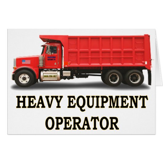 ON ROAD DUMP TRUCK CARDS (Front Horizontal)