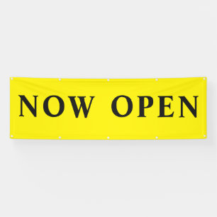 On Sale Now Open Yellow 8f Banner