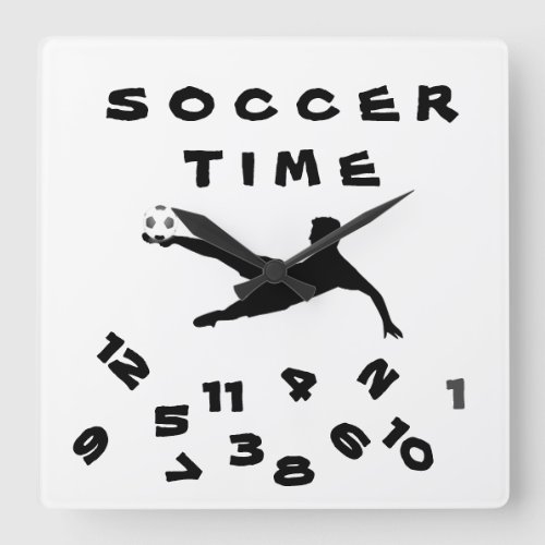 ON SOCCER TIME WITH THIS FUN CLOCK