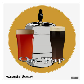 On Tap - Beer / Keg Round Wall Decal