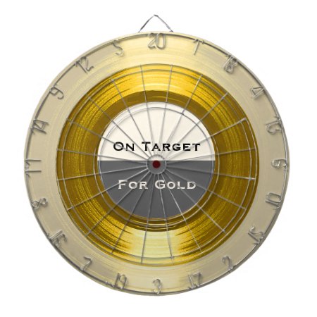 On Target For Gold - A Corporate Record Dartboard