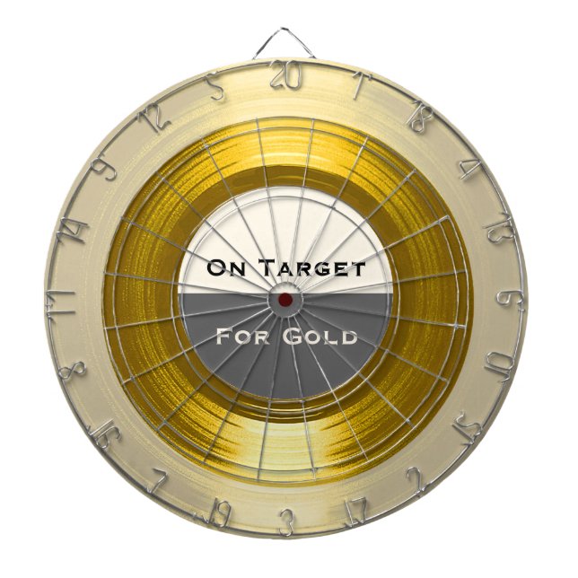 On Target For Gold - A Corporate Record Dartboard (Front)