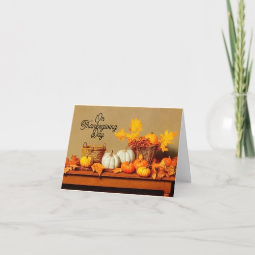 On Thanksgiving Day Holiday Card