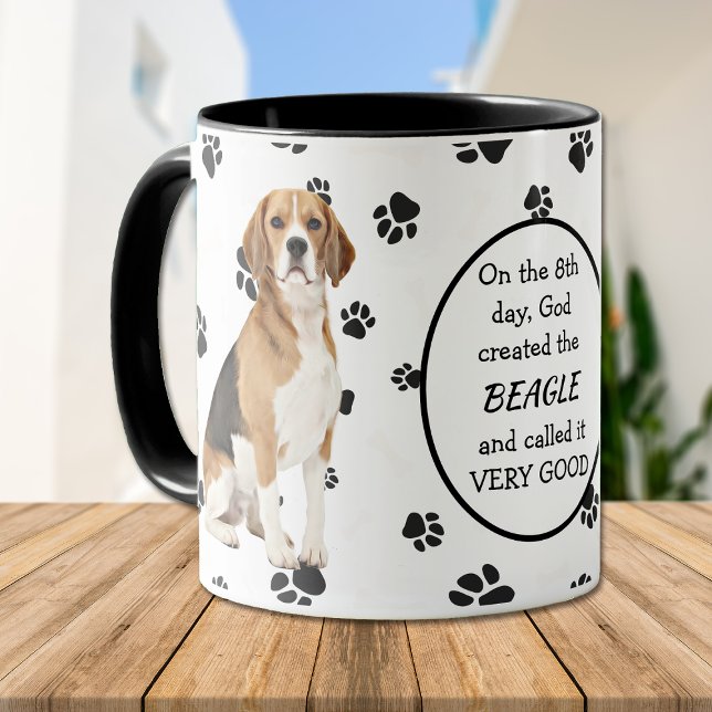 On the 8th Day God Created Beagles Mug (Creator Uploaded)