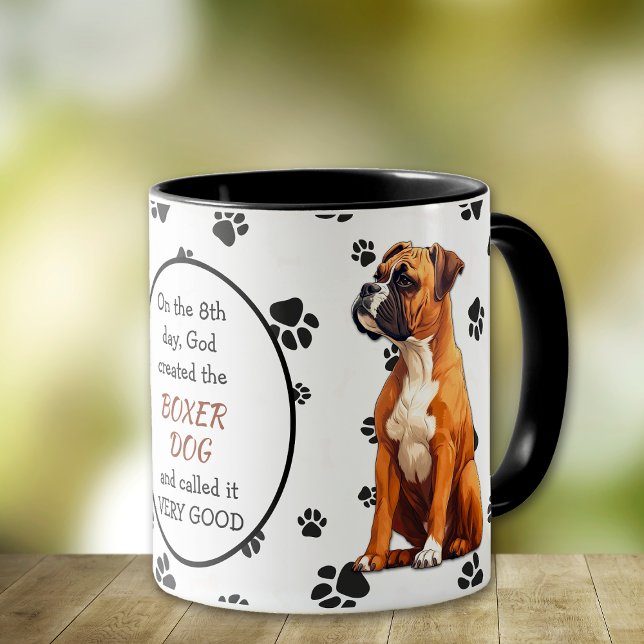 On the 8th Day God Created Boxer Dogs Mug (Creator Uploaded)