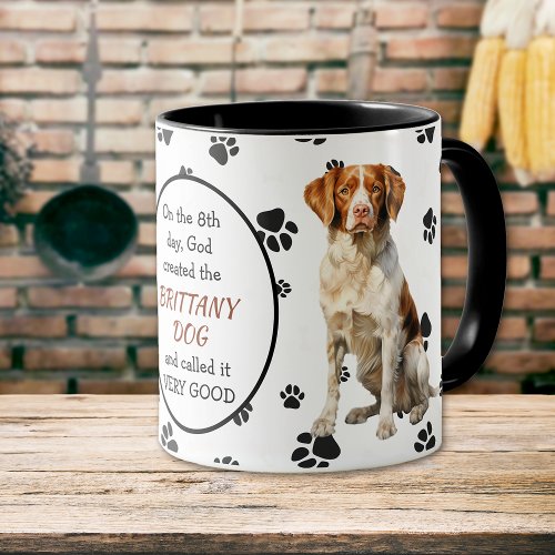 On the 8th Day God Created Brittany Dogs Mug
