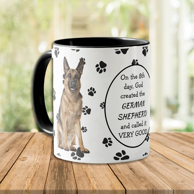 On the 8th Day God Created German Shepherds Mug (Creator Uploaded)