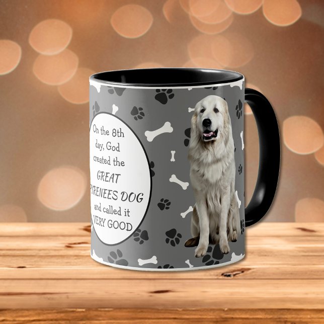 On the 8th Day God Created Great Pyrenees Dogs Mug (Creator Uploaded)