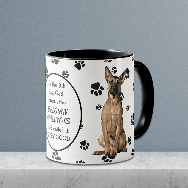On the 8th Day God Created Malinois Dogs Mug (Creator Uploaded)