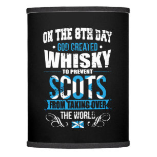 On The 8th Day God Created Whiskey Scots Lamp Shade