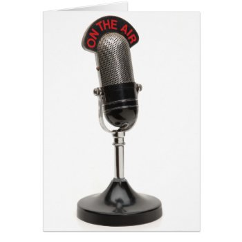 On The Air Vintage Microphone by VoXeeD at Zazzle
