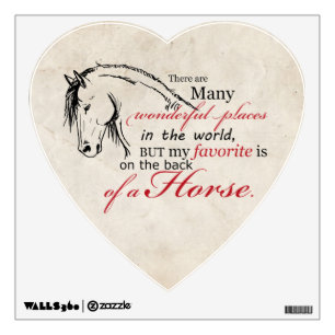 On the Back of a Horse Wall Sticker