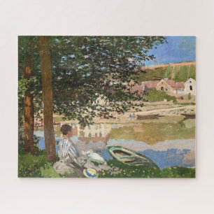 On the Bank of the Seine by Monet Jigsaw Puzzle