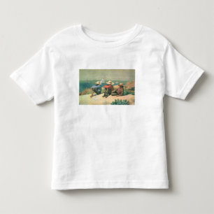 On the Beach, 1875 (w/c) Toddler T-shirt