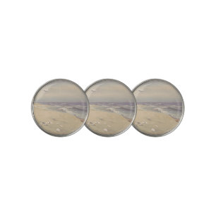 On the Beach (1879) – Vintage Coastal Art Golf Ball Marker