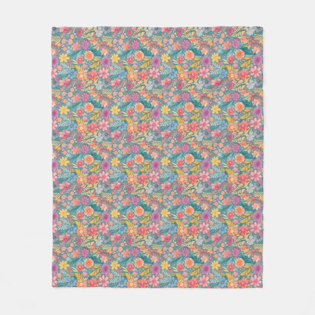 On The Beach, Everything Else Disappears Fleece Blanket (Front)