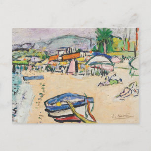 On The Beach George Leslie Hunter Postcard