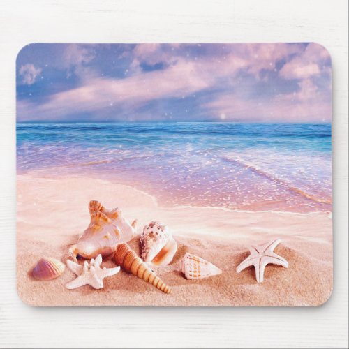 On the beach mouse pad
