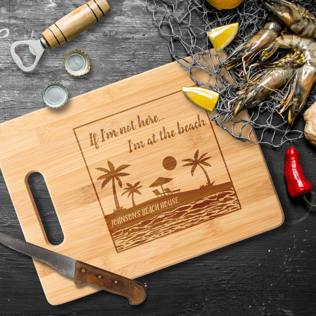On the Beach Silhouette Etched Cutting Boards (Creator Uploaded)