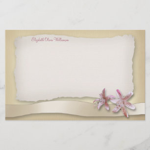 On the Beach Wedding ~ horizontal stationery
