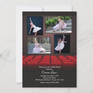 On the Big Screen 4 Photo Invitation