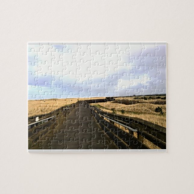 On the Boardwalk, Long Beach, Washington Jigsaw Puzzle (Horizontal)