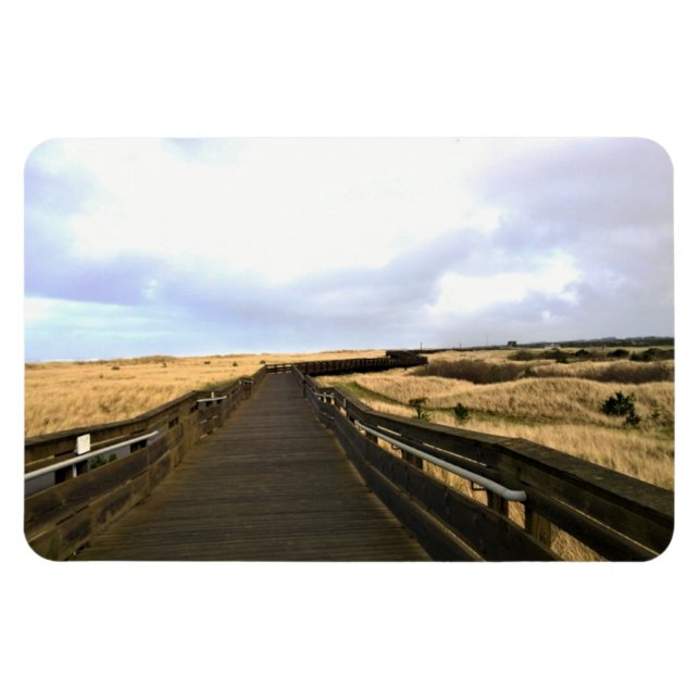 On the Boardwalk, Long Beach, Washington Magnet (Horizontal)