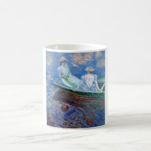 On the Boat, Monet Coffee Mug