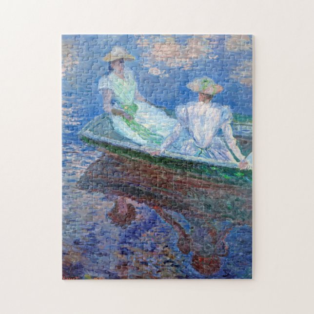 On the Boat, Monet Jigsaw Puzzle (Vertical)