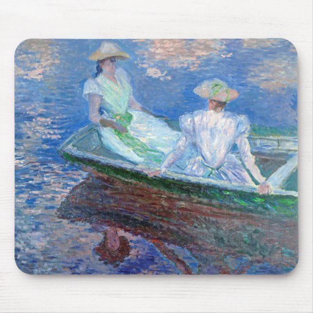On the Boat, Monet Mouse Pad (Front)