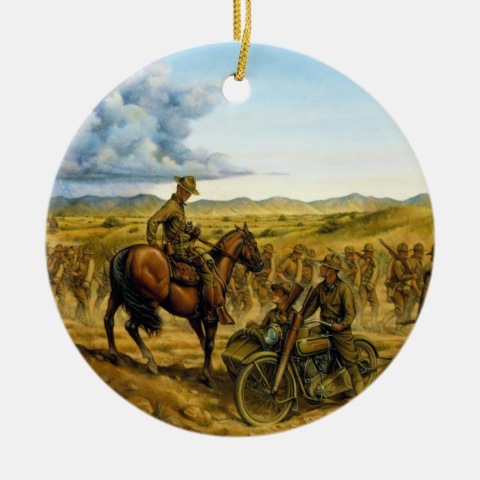 On the Border by Donna Neary Christmas Tree Ornament