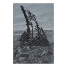 On The Coast Archival Drawing Print