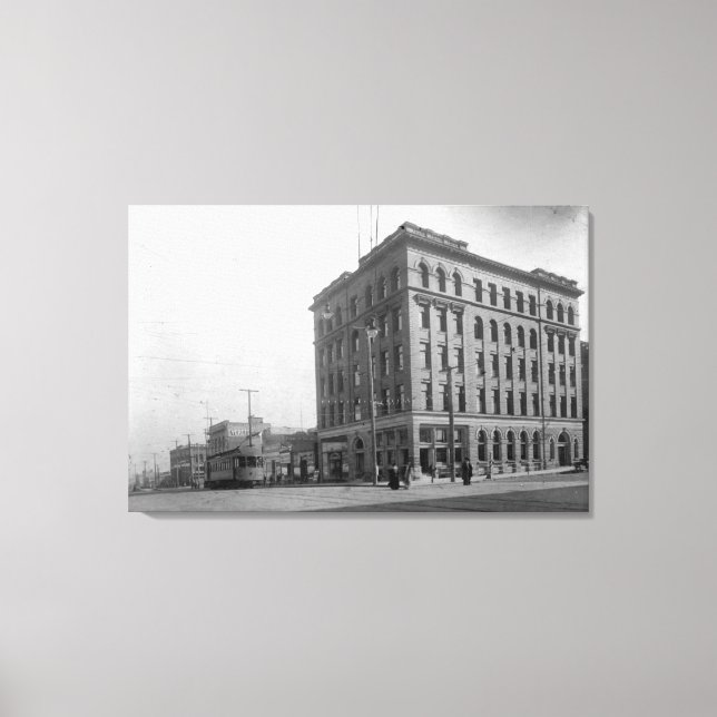 On the Corner on Hewitt Avenue Canvas Print (Front)