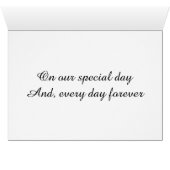 ON THE DAY WE CELEBRATE "OUR LOVE" (Inside Horizontal (Bottom))