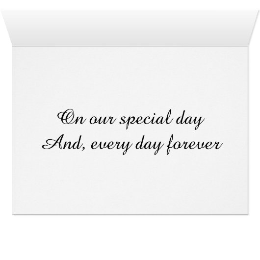 ON THE DAY WE CELEBRATE "OUR LOVE" (Inside Horizontal (Bottom))