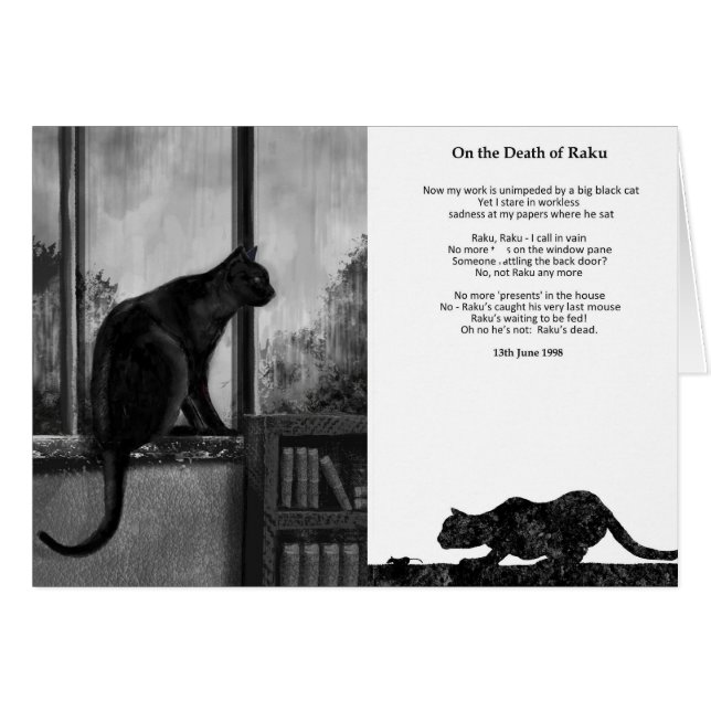 On the Death of Raku - card (Front Horizontal)
