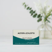 On The Deep Marketing Manager   Modern Masculine Business Card (Standing Front)