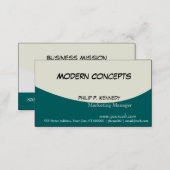 On The Deep Marketing Manager   Modern Masculine Business Card (Front/Back)