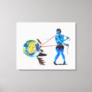 On the Edge Canvas Print