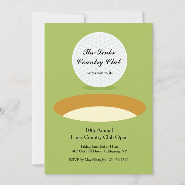 On The Edge Golf Invitation (Front)