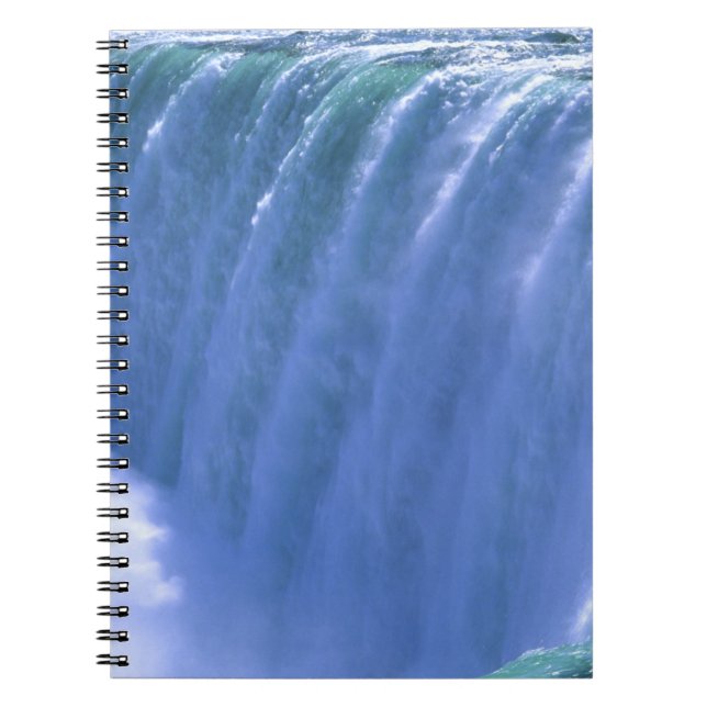 On the Edge of Powerful Niagara Falls, New York Notebook (Front)