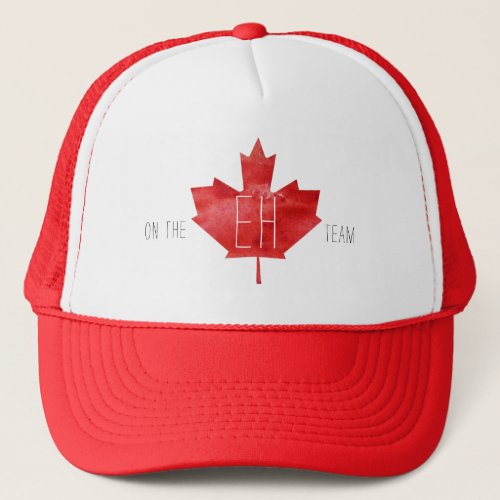 On The Eh Team  Canada Flag Trucker Hat