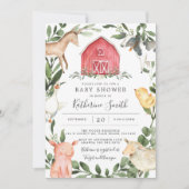 On The Farm Baby Shower Invitation (Front)